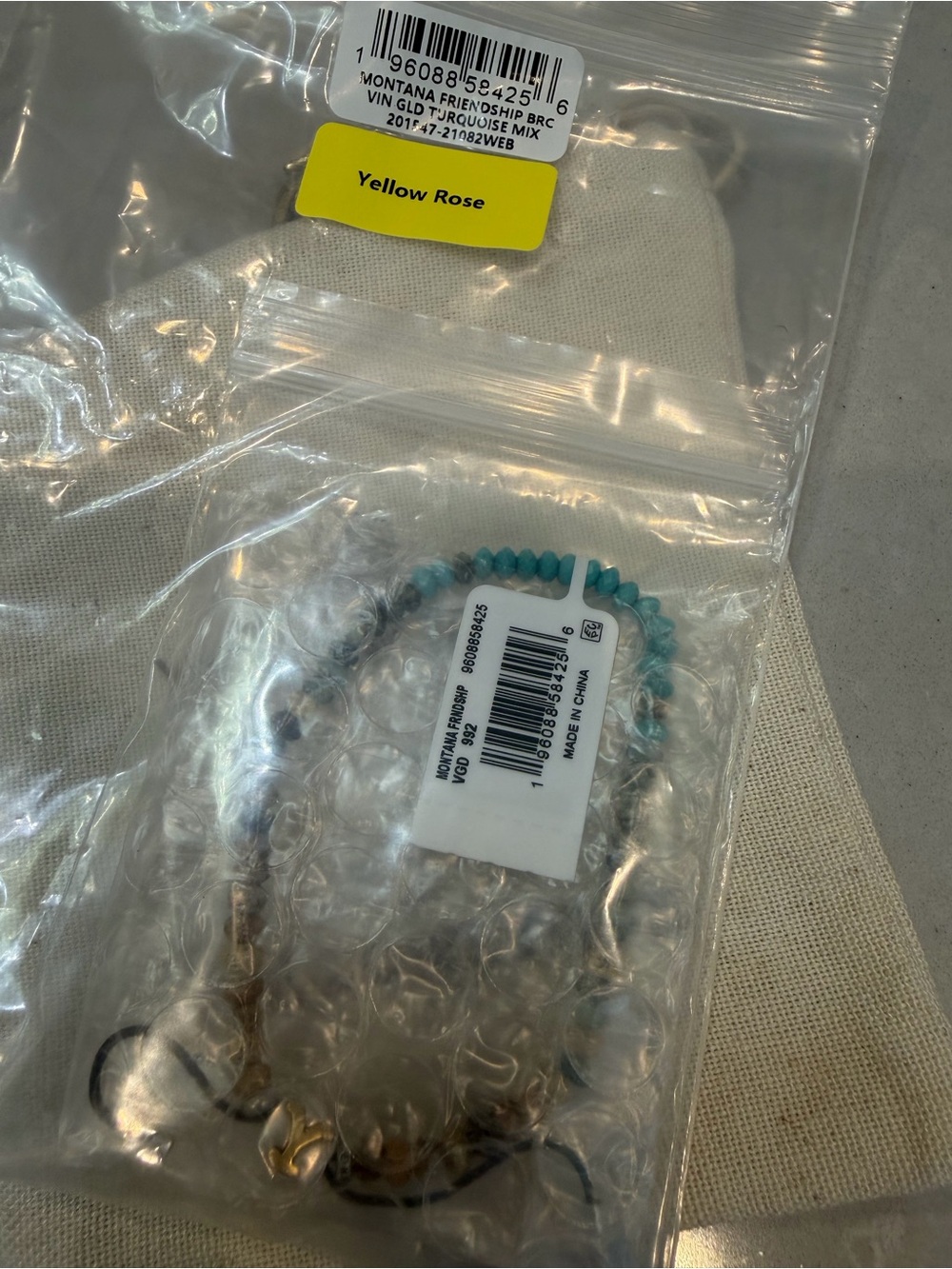Kendra Scott YellowRose Friendship Bracelet/New/Pouch Included - Picture 2 of 2
